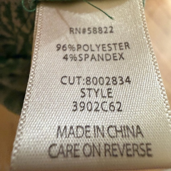 Max Studio smocked flutter sleeve green maxi dress Size Large - Picture 4 of 7